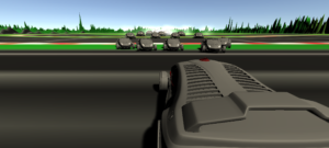 game trò chơi bắn súng liên thanh trên xe trong UNITY Engine