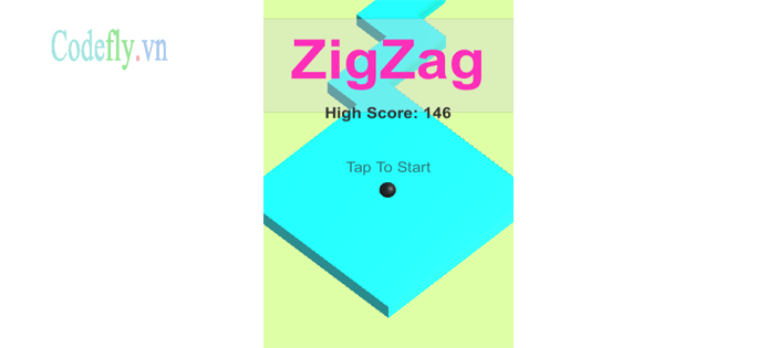 Tạo game zigzag miễn phí trong Unity Engine