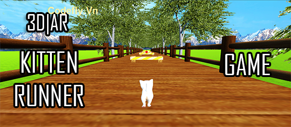 Kitten Runner Game – 3D & AR Mode