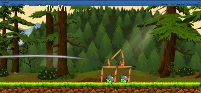 Trò chơi Angry Birds trong UNITY Engine