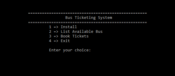 Hệ thống bán vé xe buýt trong C ++ với mã nguồn