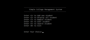 Hệ thống quản lý trường đại học đơn giản bằng C++ với mã nguồn