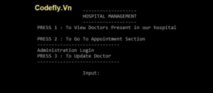 Hệ thống quản lý bệnh viện đơn giản Trong C++ với mã nguồn