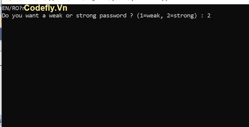 Trình tạo mật khẩu ngẫu nhiên bằng Python