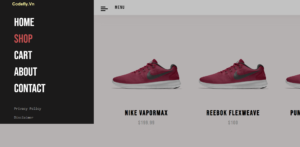 Trang web thương mại điện tử về giày dép bằng PHP
