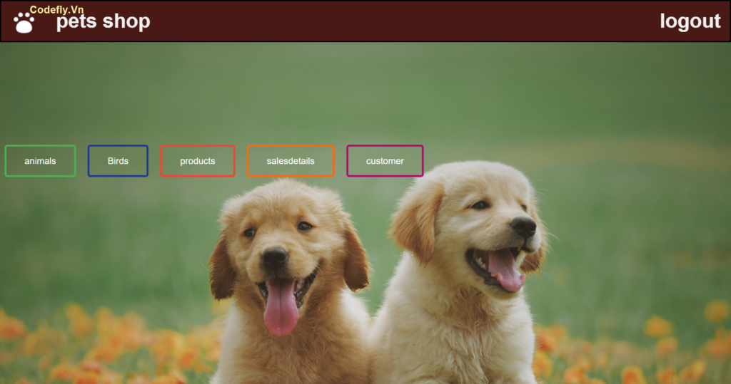 Hệ thống quản lý cửa hàng thú cưng bằng PHP